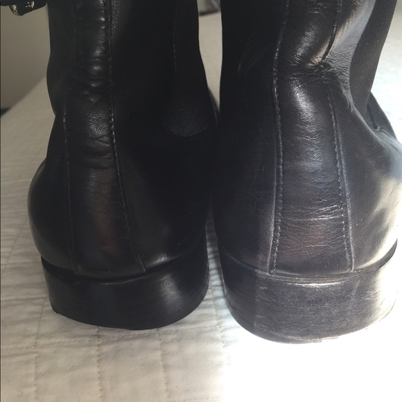 Men’s Prada black leather Chelsea boot w/buckle - Picture 12 of 12